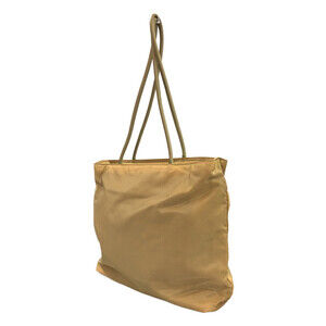 Prada Tessuto beige yellow bag tote